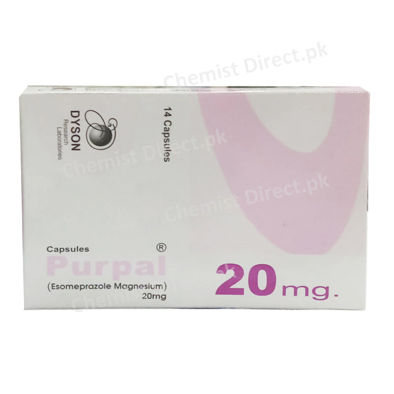 Purpal 20mg Capsule Esomeprazole Magnesium Dyson Research