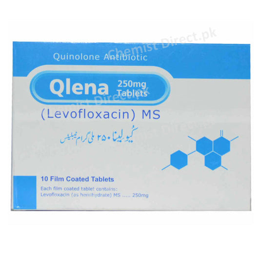 Qlena 250mg Tablet Bosch Pharmaceuticals Pvt Ltd Quinolone Anti Bacterial p Levo floxacin