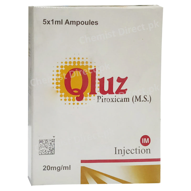 Qluz 20mg Injection Wilshire Laboratories pvt Ltd NSAID Piroxicam