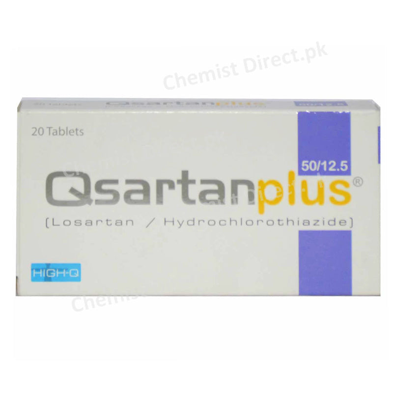 Qsartan Plus 50 12.5mg Tablet HIGH Q Pharma Losartan Hydrochlorothiazide
