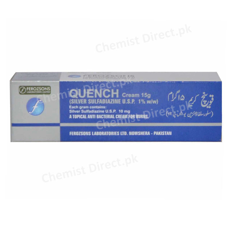 Quench 15g Cream Ferozsons Laboratories Ltd Anti Bacterial Silver Sulphadiazine