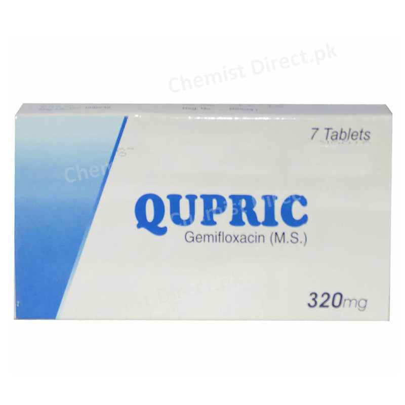 Qupric 320mg Tablet Wilshire Laboratories Anti-Bacterial Gemifloxacin
