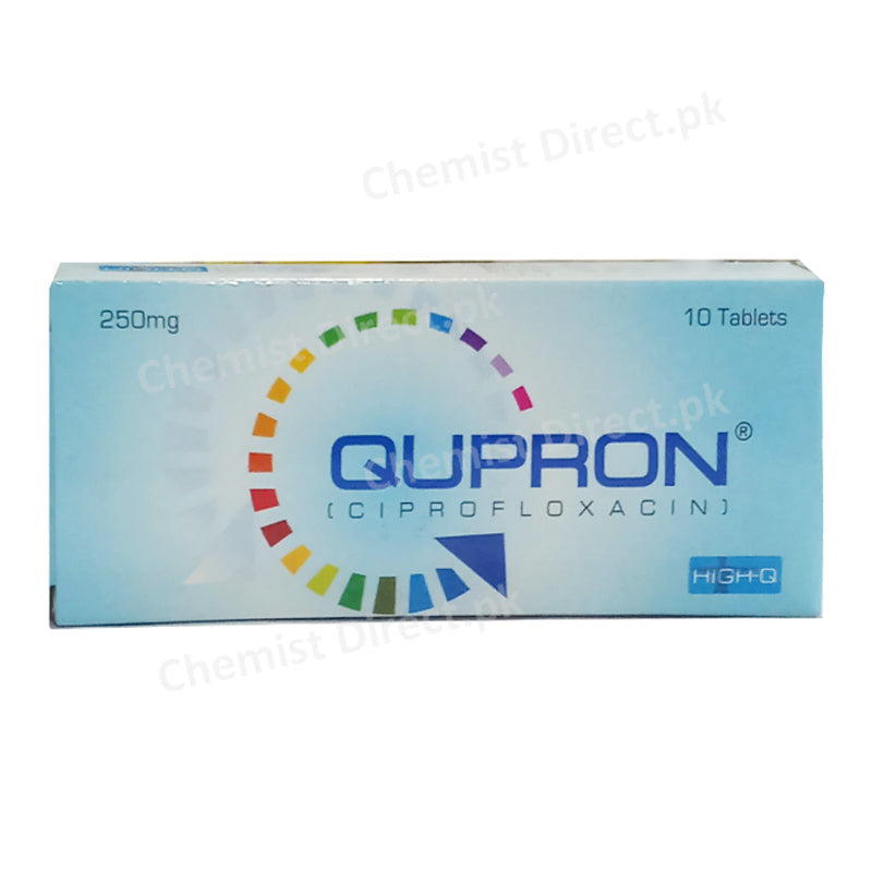 Qupron 250mg Tablet Ciprofloxacin Anti-bacterial High-Q Pharma