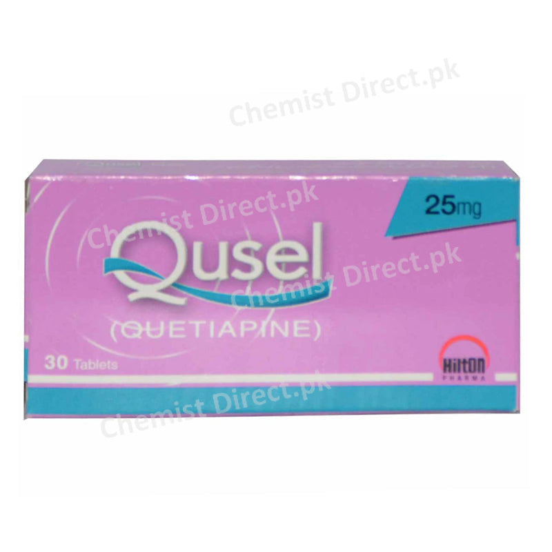Qusel 25MG Tablet Hilton Pharma Psychosis Quetiapine