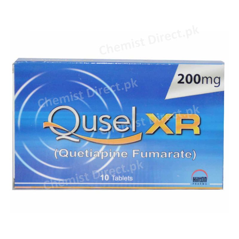 Qusel XR 200mg Tablet Hilton Pharma Psychosis Quetiapine Fumarate