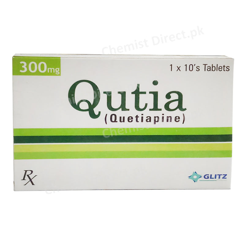 Qutia 300mg Tablet Quetiapine Glitz Pharma