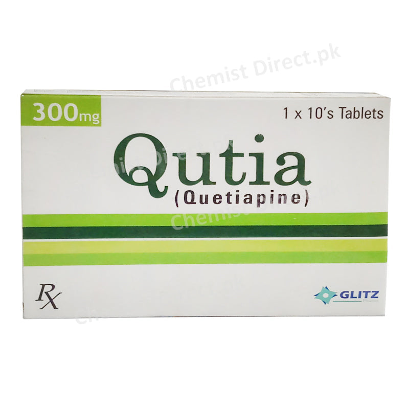 Qutia 300mg Tablet Quetiapine Glitz Pharma