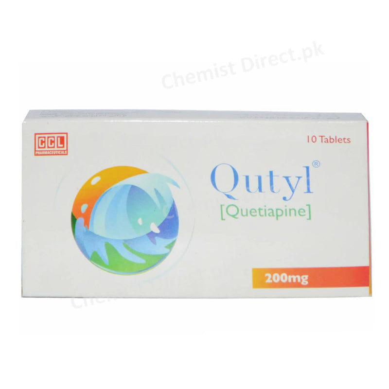 Qutyl 200mg Tablet Quetiapine Psychosis CCL Pharmaceuticals