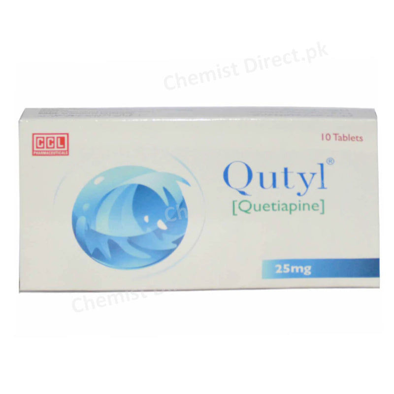 Qutyl 25mg Tablet Quetiapine Psychosis CCL Pharmaceuticals