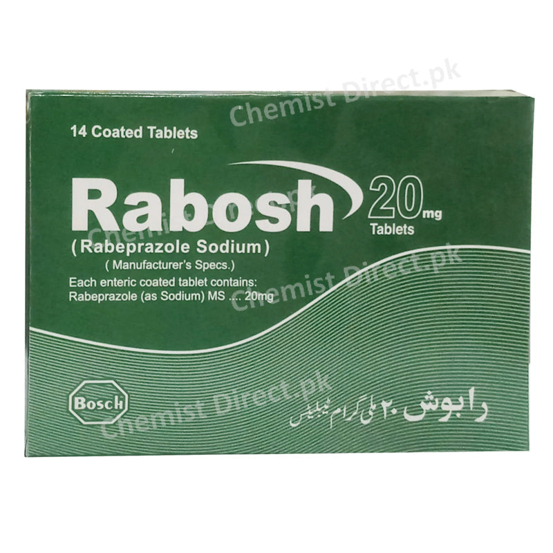 Rabosh 20mg Tablet Bosch Pharmaceuticals Pvt Ltd Anti Ulcerant Rabeprazole