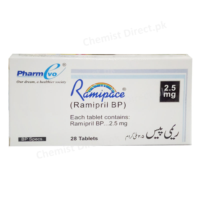 Ramipace 2.5mg Tablet Pharm Evo Pvt Ltd Anti Hypertensive Ramipril