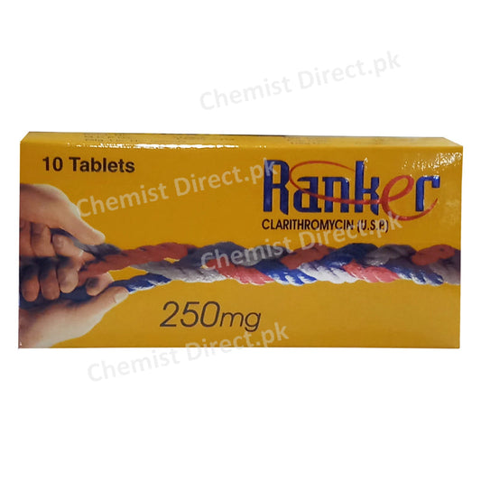 Ranker 250mg Tablet Wilshire Laboratories Pvt Ltd Macrolide Anti Bacterial Clarithromycin