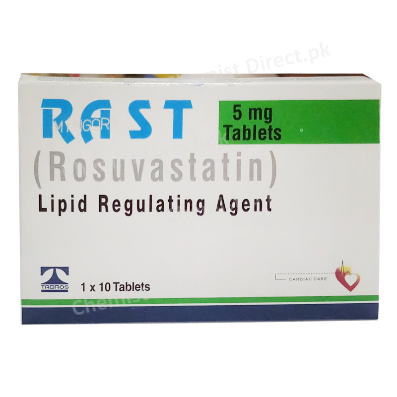 Rast 5mg Tablet Tabros Pharma Pvt Ltd Statins Rosuvastatin