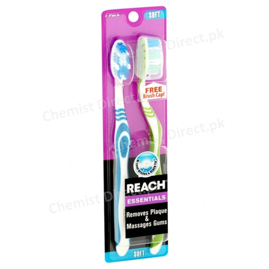 Reach Essentials Soft Tooth Brush 2 Pack Personal Care