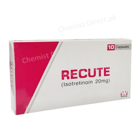 Recute 20mg Capsule Shawan Pharmaceuticals Isotretinoin