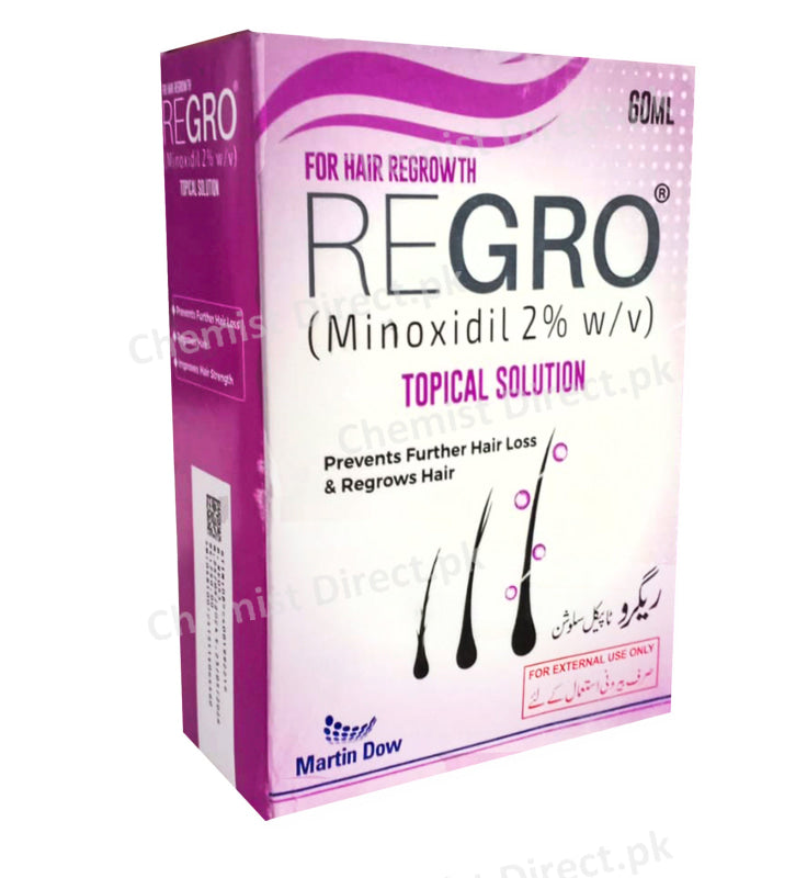 Regro 2% Topical Solution 60Ml Personal Care