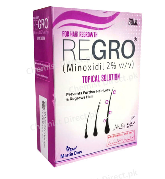 Regro 2% Topical Solution 60Ml Personal Care