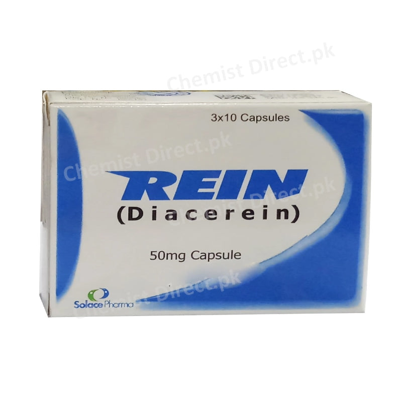 Rein 50mg Capsule Anti-Rheumatic Diacerein Solace Pharma