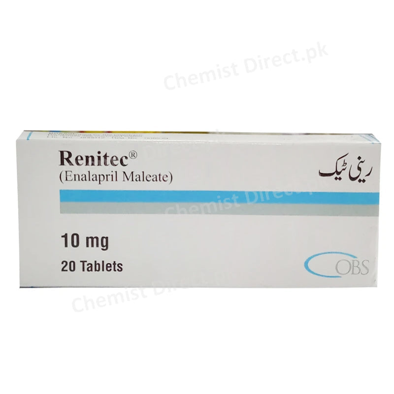 Renitec 10mg Tablet OBS Pharma Anti-Hypertensive Enalapril Maleate