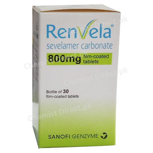 Renvelaba 800mg Tablet Sanofi Aventis Phosophate Binder Sevelamer Carbonate