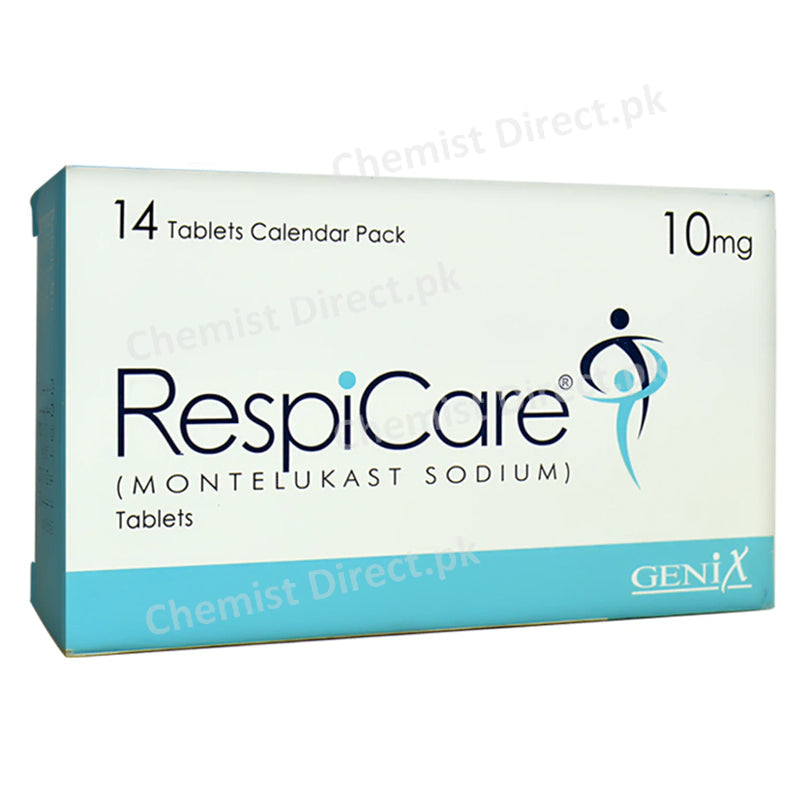     Respicare 10mg Tablet Genix Pharma Montelukastsodium