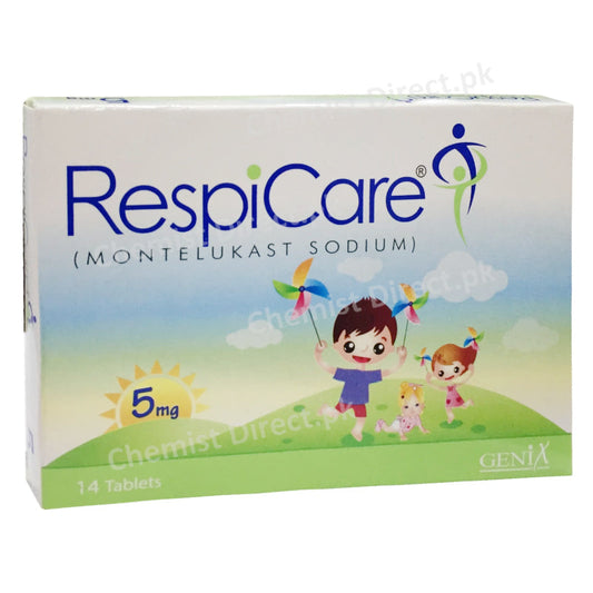     Respicare 5mg Tablet Genix montelukast Sodium