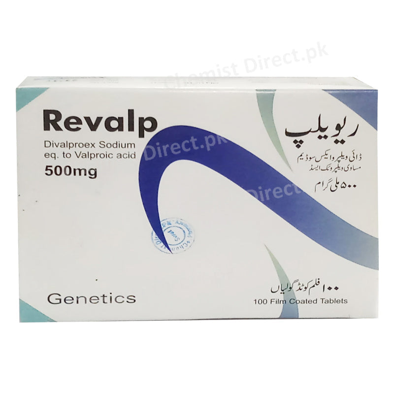 Revalp 500mg Tablet Genetics Pharmaceuticals Anti Epileptic Divalproex Sodium