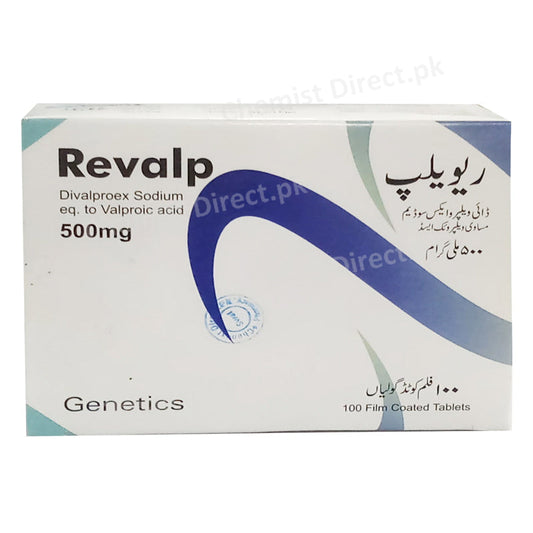 Revalp 500mg Tablet Genetics Pharmaceuticals Anti Epileptic Divalproex Sodium