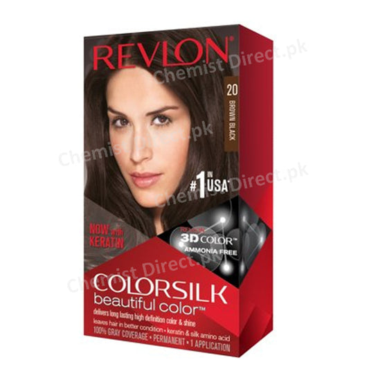 Revlon Colorsilk Beautiful Color Brown Black 20 Personal Care