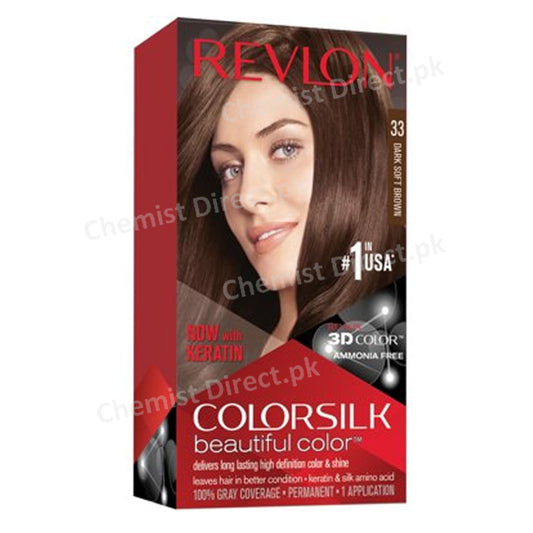 Revlon Hair Color Dark Soft Brown 33 Personal Care