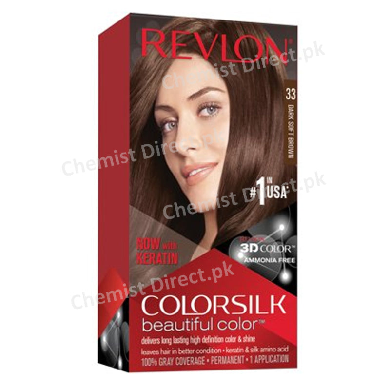 Revlon Hair Color Dark Soft Brown 33 Personal Care