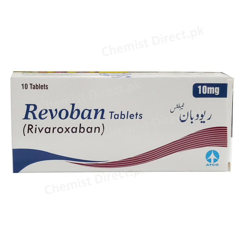 Revoban 10mg Tablet Anti Coagulant Rivaroxaban Strength