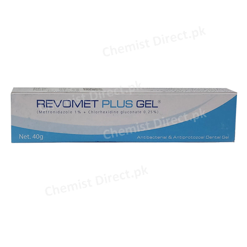 Revomet Plus gel40gm Kaizen Pharmaceuticals Pvt Ltd Metronidazole 1 Chlorhexidine gluconate 0.25