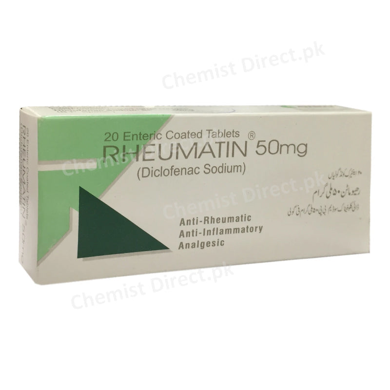 Rheumatin 50mg Tablet SizaInternational Pvt Ltd Nsaid Diclofenac Sodium