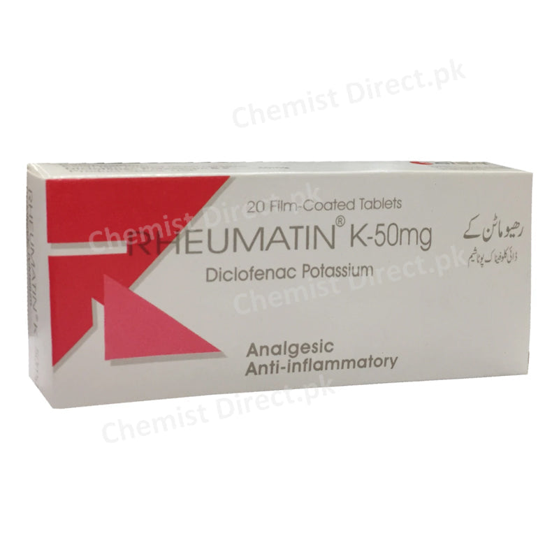 Rheumatin K 50mg Tablet Siza International Pvt Ltd Nsaid Diclofenac Sodium