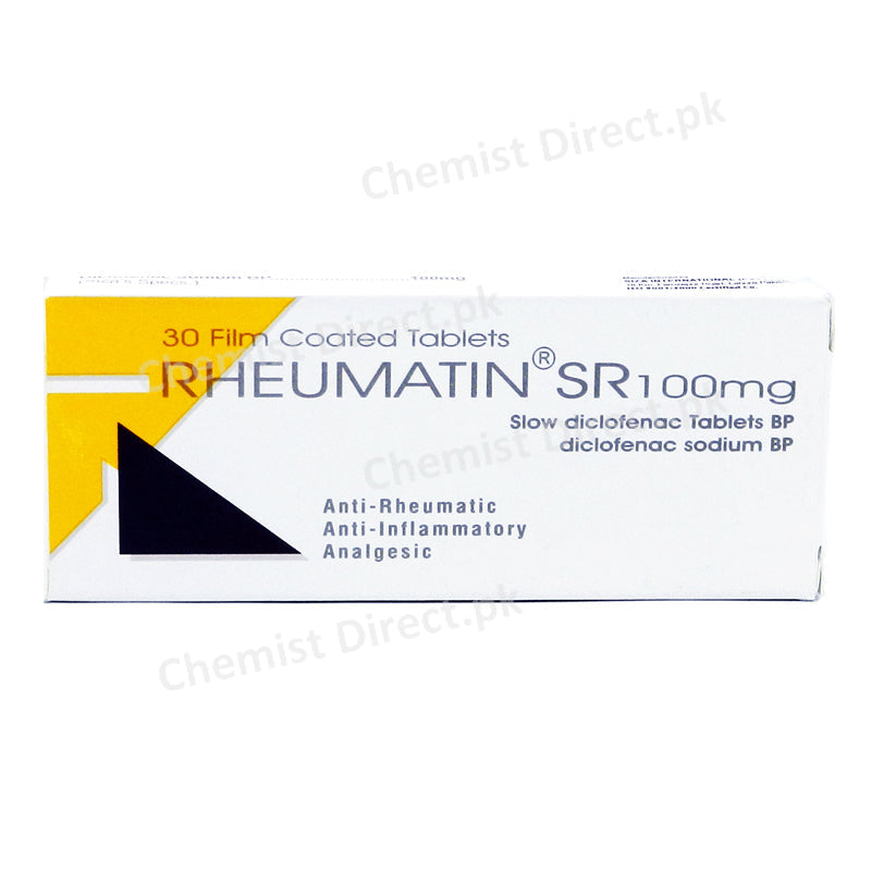 Rheumatin SR 100mg Tablet Diclofenac Sodium Siza Pharma