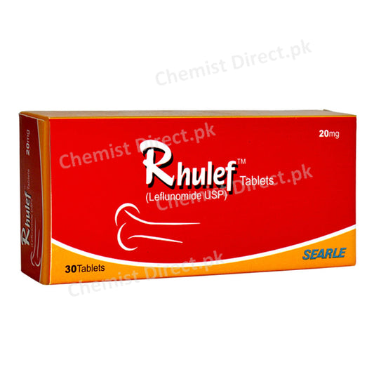 Rhulef 20mg Tablet Leflunomide USP Searle Pakistan