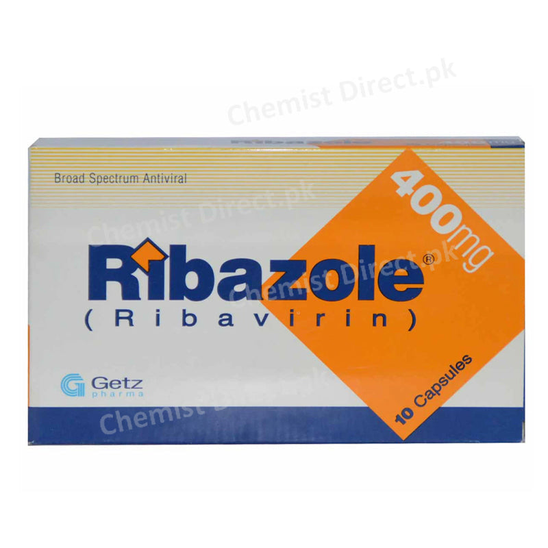 Ribazole 400mg Capsule Ribavirin Getz Pharma Anti-Viral