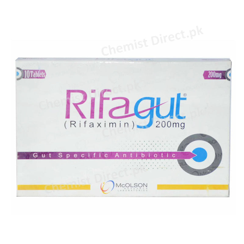 Rifagut 200mg Tablet Mcolson Pharma Rifaximin
