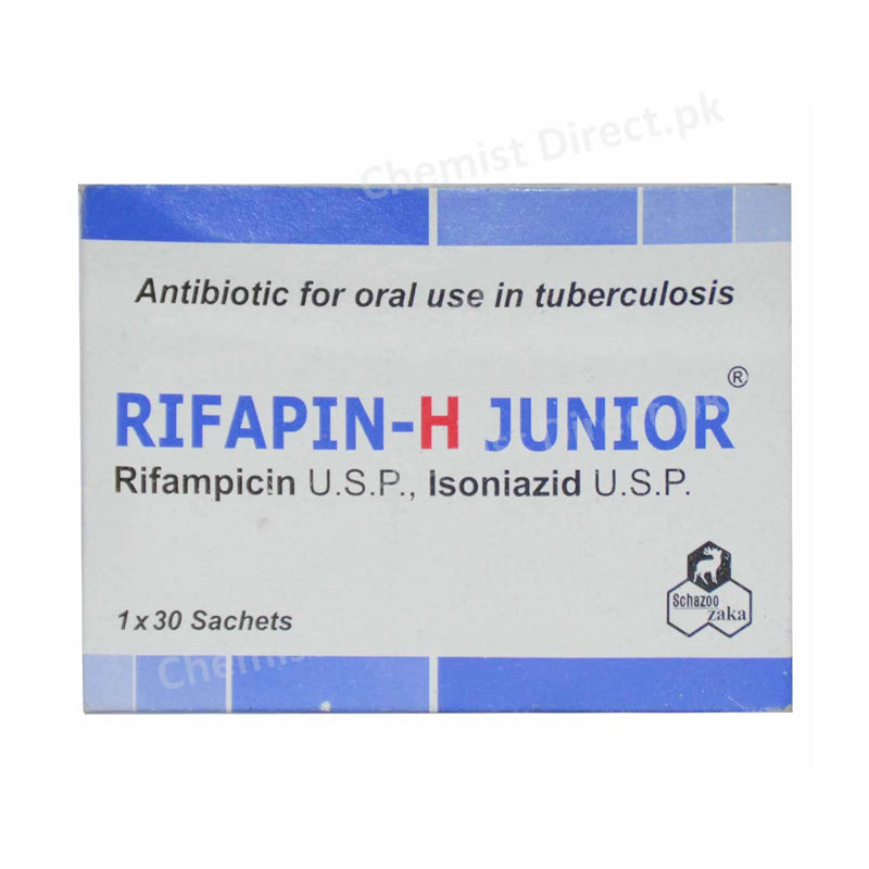 Rifapin-H-Junior-Powder-Sachet-Rifapin-H 300 Tablet Rifampicin, Isoniazid U.S.P Schazoo Zaka Pharma