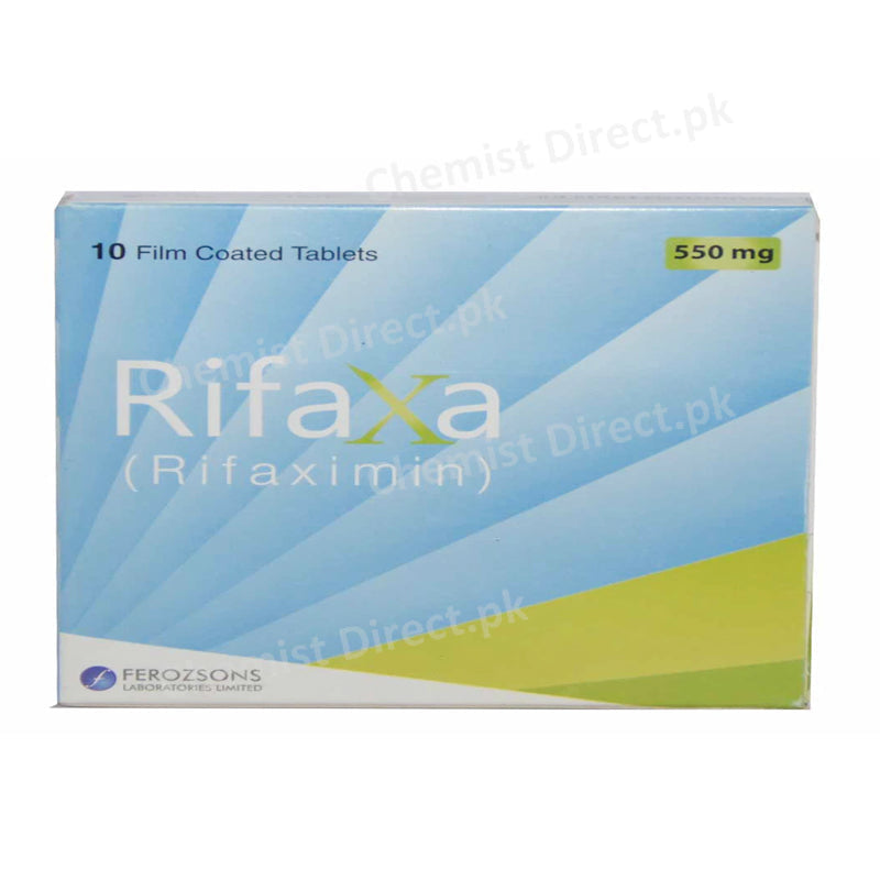 Rifaxa 550mg Tablet Ferozsons Laboratories Antibiotic Rifaximin