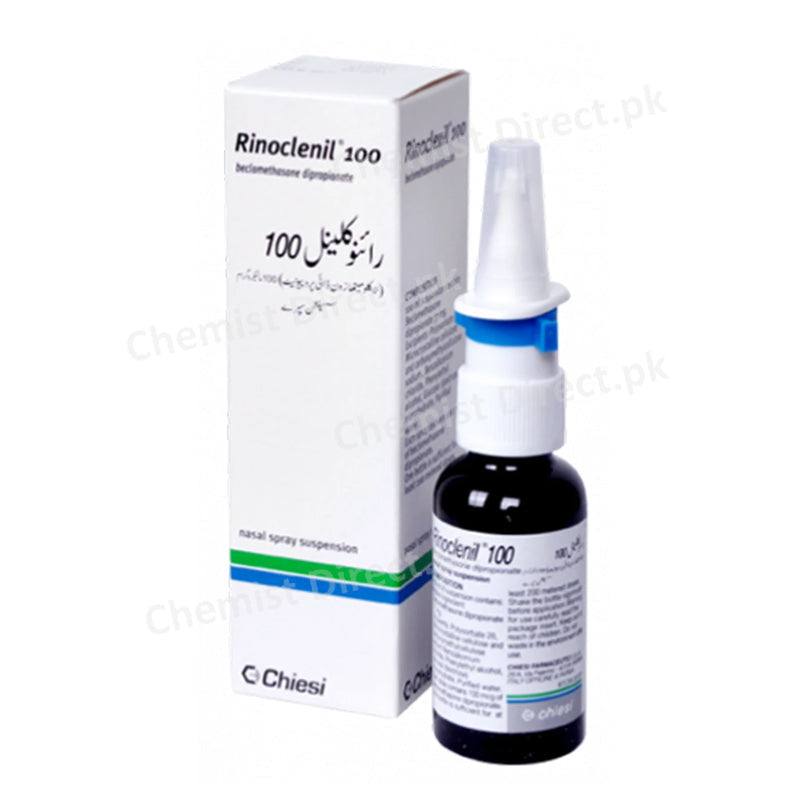 Rinoclenil 100mcg Nasal Spray Chiesi Pharmaceuticals Corticosteroids Beclometasone Dipropionate