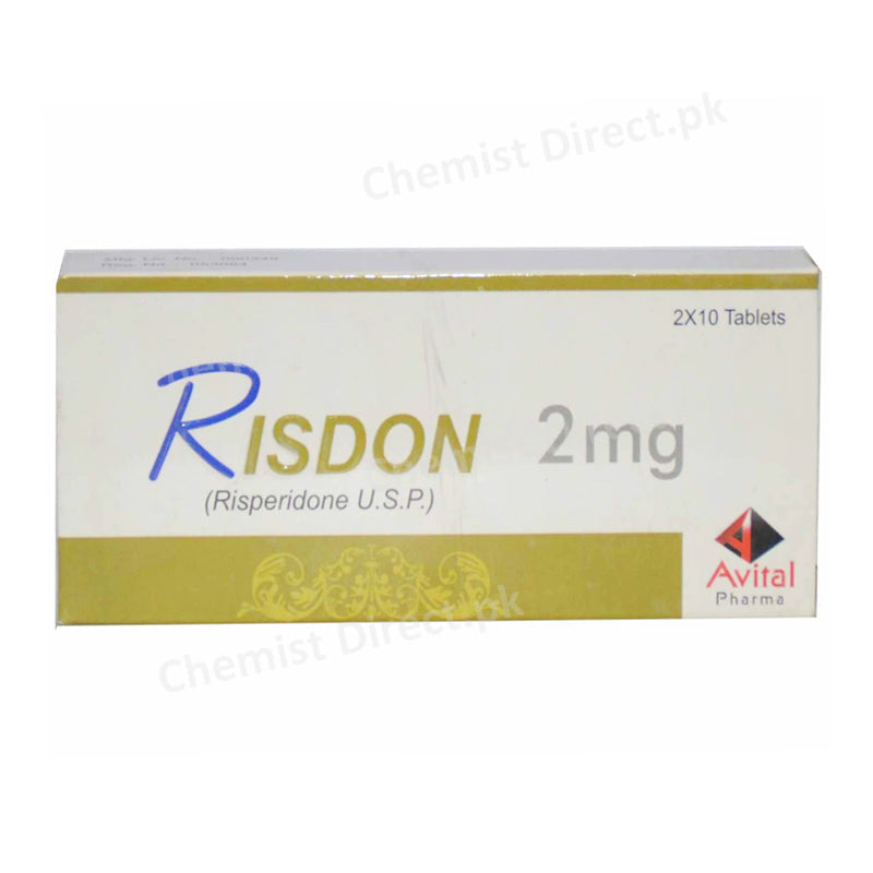 Risdon 2mg Tablet Avital Pharma Risperidone U.S.P