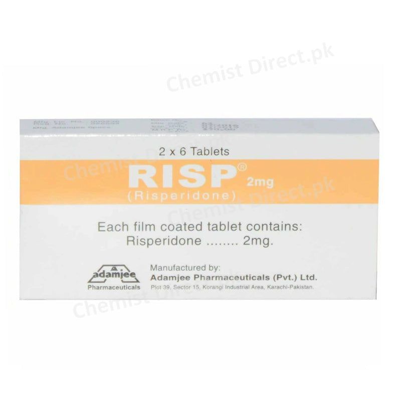 Risp 2mg Tablet Adamjee Pharma  Services  Psychosis Risperidone