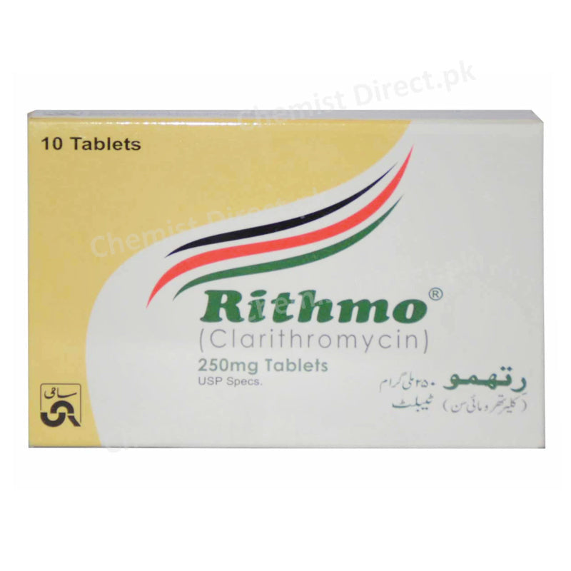 Rithm 250mg Tablet Sami Pharmaceuticals Macrolide Anti Bacterial Clarithromycin
