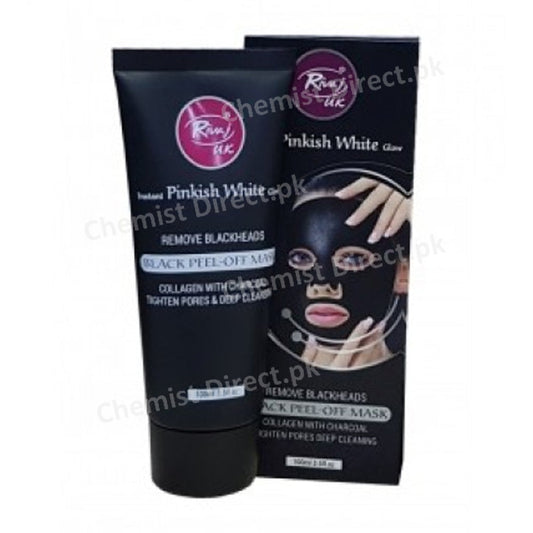 Rivaj Uk Pinkish White Black Peel-Off Mask 100Ml Personal Care