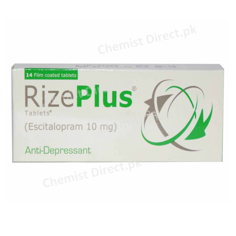 Rize plus10mg Tablet Werrick Pharmaceuticals Anti Depressant Escitalopram