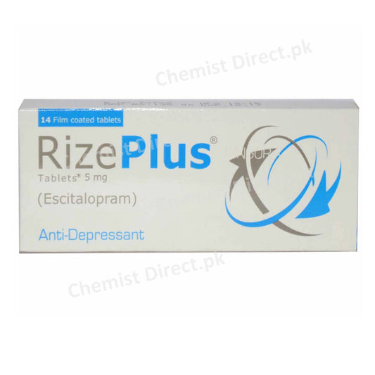   Rize Plu  5mg Tablet Werrick Pharmaceuticals Anti Depressant Escitalopram