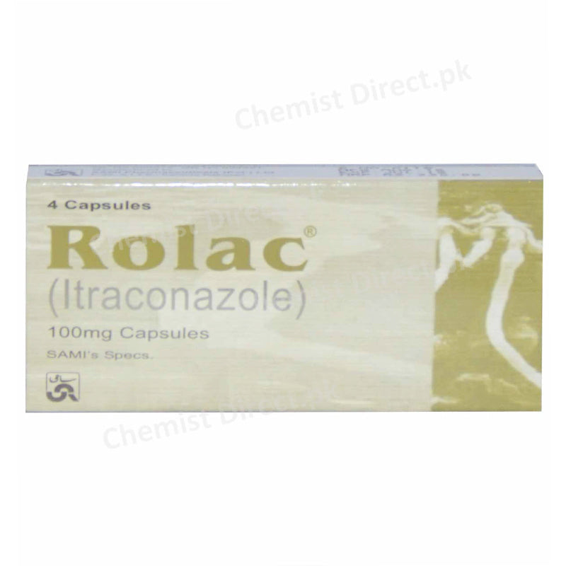 Rolac 100mg Capsule Itraconazole Anti-Fungal Sami Pharma