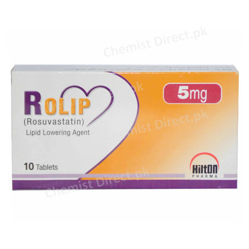 Rolip 5mg Tablet Hilton Pharma Rosuvastatin Statins